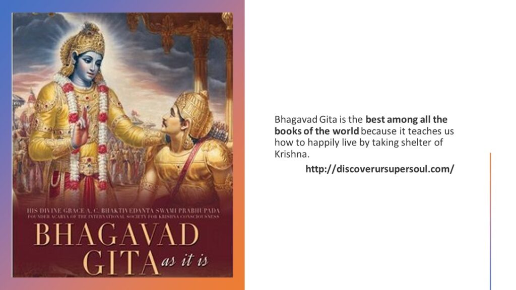 Why Bhagavad Gita is the best book? 