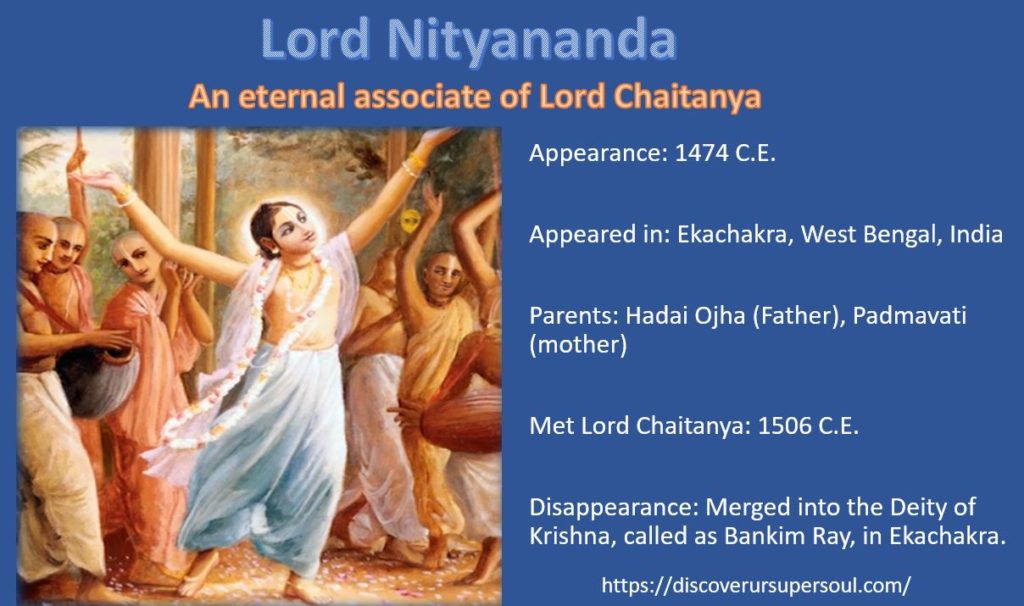 Who is Lord Nityananda and what was his mission?