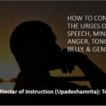Read more about the article How to control the urges of speech, mind, anger, tongue, belly, & genitals?