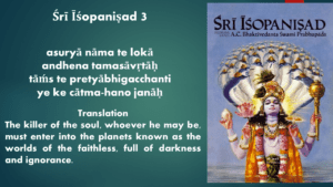 Read more about the article What is the destination of Killer of the Soul – Isopanisad Mantra 3