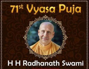 Read more about the article 71st Vyasa Puja Offering to HH Radhanath Swami Maharaj