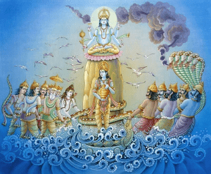 Read more about the article Important lessons a devotee of Krishna learns from churning of the milk ocean or Samudra Manthan
