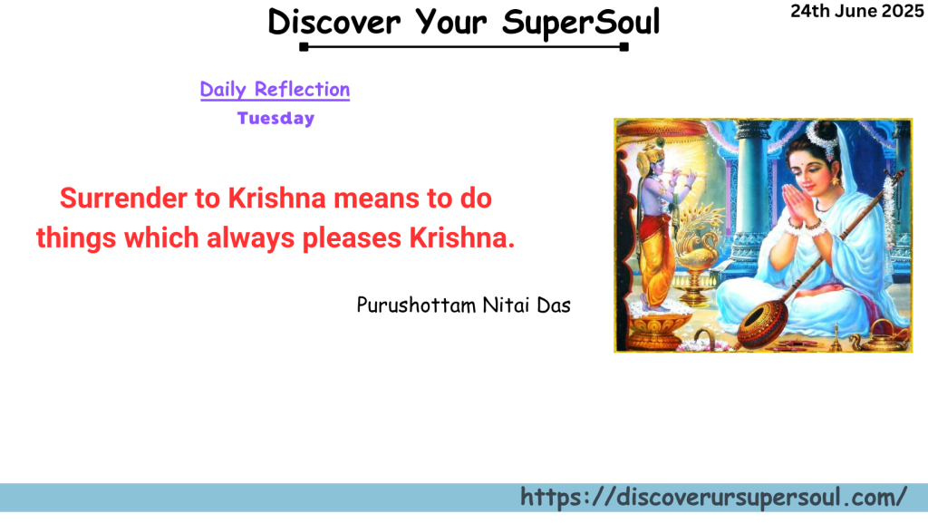 Surrender to Krishna to be happy forever