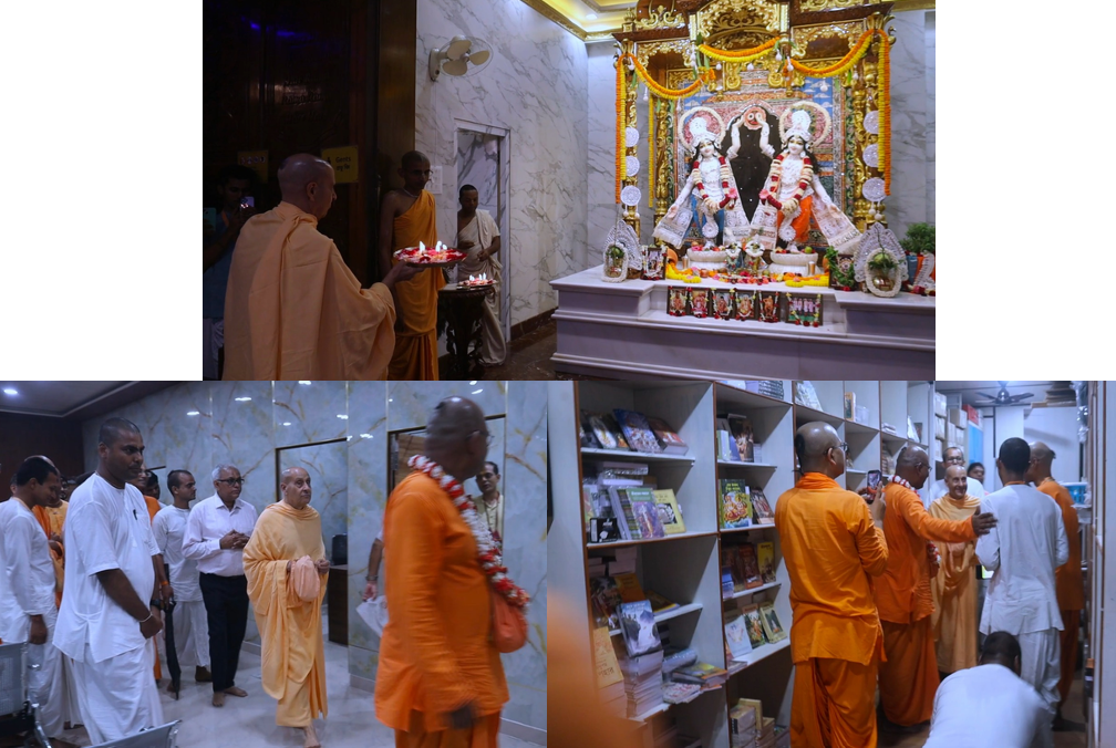 HH Radhanath Swami Maharaja visits Iskcon Newtown Kolkata
