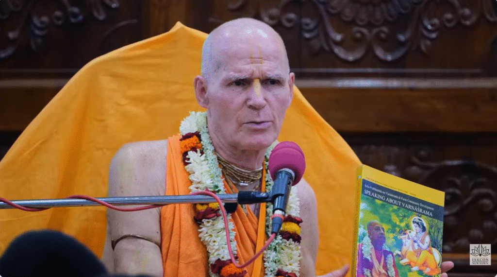 HH Bhakti Raghav Swami Maharaj’s class on Daiva Varnashrama Dharma | ISKCON Newtown, Kolkata