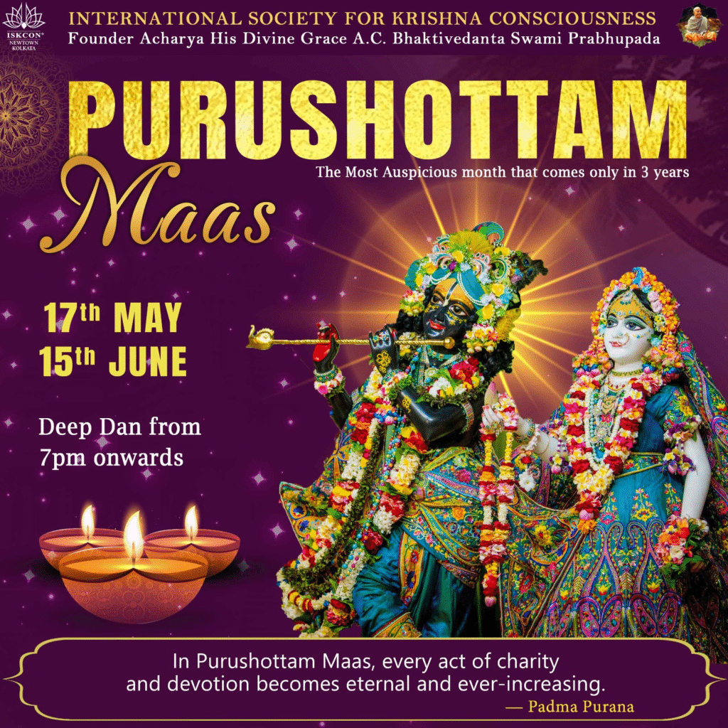 Purushottam Maas at Iskcon Newtown Kolkata