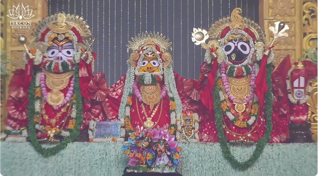 Lord Jagannath at 55th Kolkata Rath Yatra Pandal - Day 4