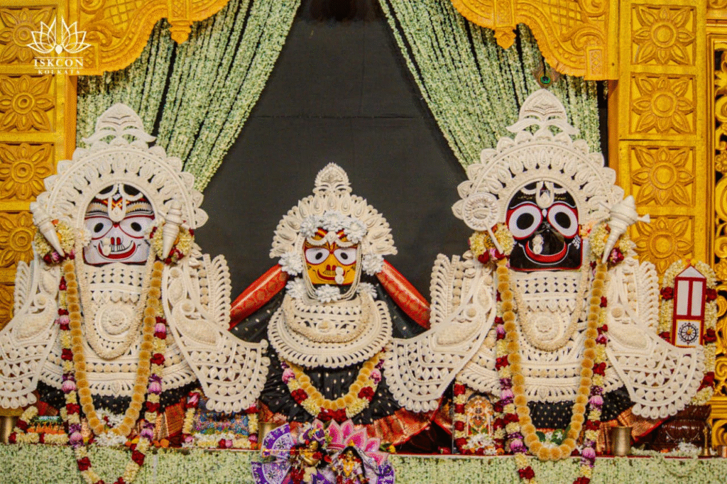 Lord Jagannath at the 55th Kolkata Rath Yatra Pandal (Gundicha Temple), TAI Brigade Ground, Kolkata