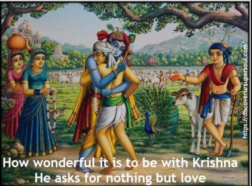 Krishna asks only for our love